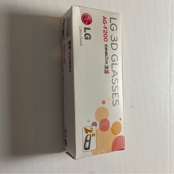 LG 3D Glasses AG-F200‎ Cinema 3D 4 Pairs Genuine LED HDTV Theater - Picture 5 of 6